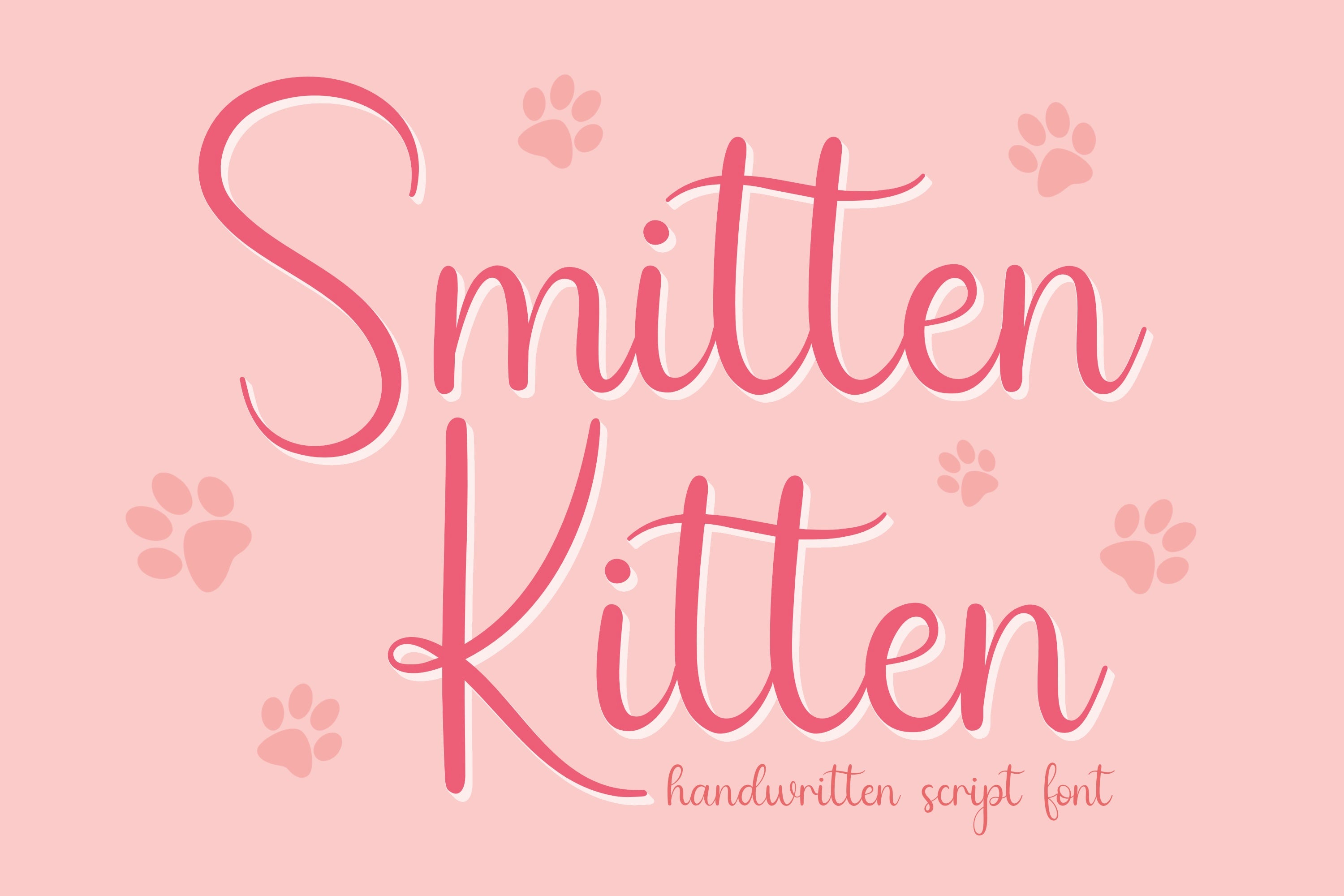 Smitten Kitten Handwritten Script Font – The Creative Bix