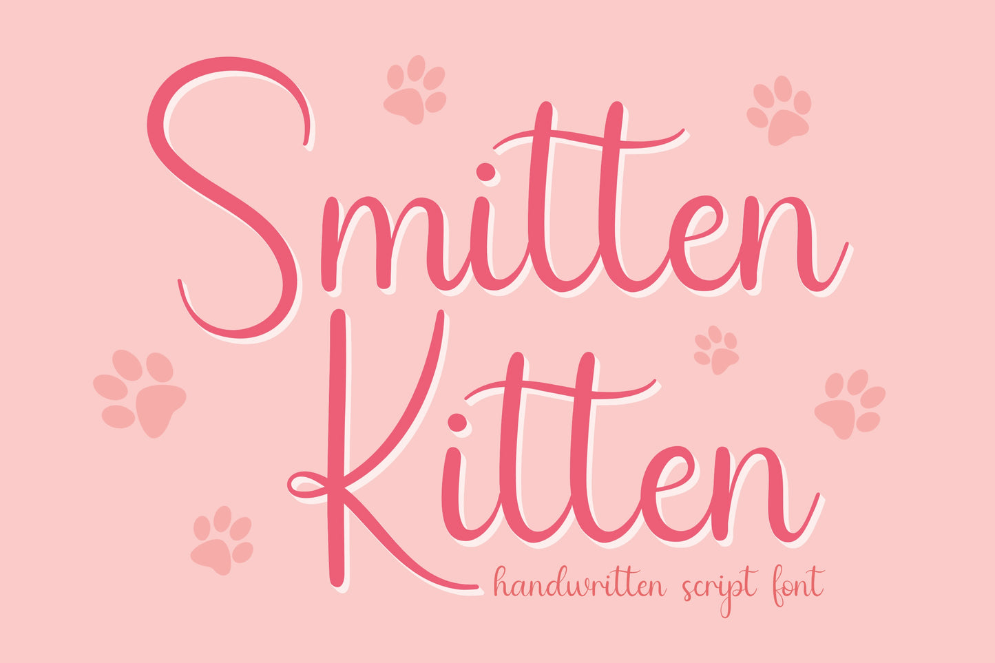 Smitten Kitten Handwritten Script Font