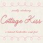Cottage Kiss | Natural Script Font