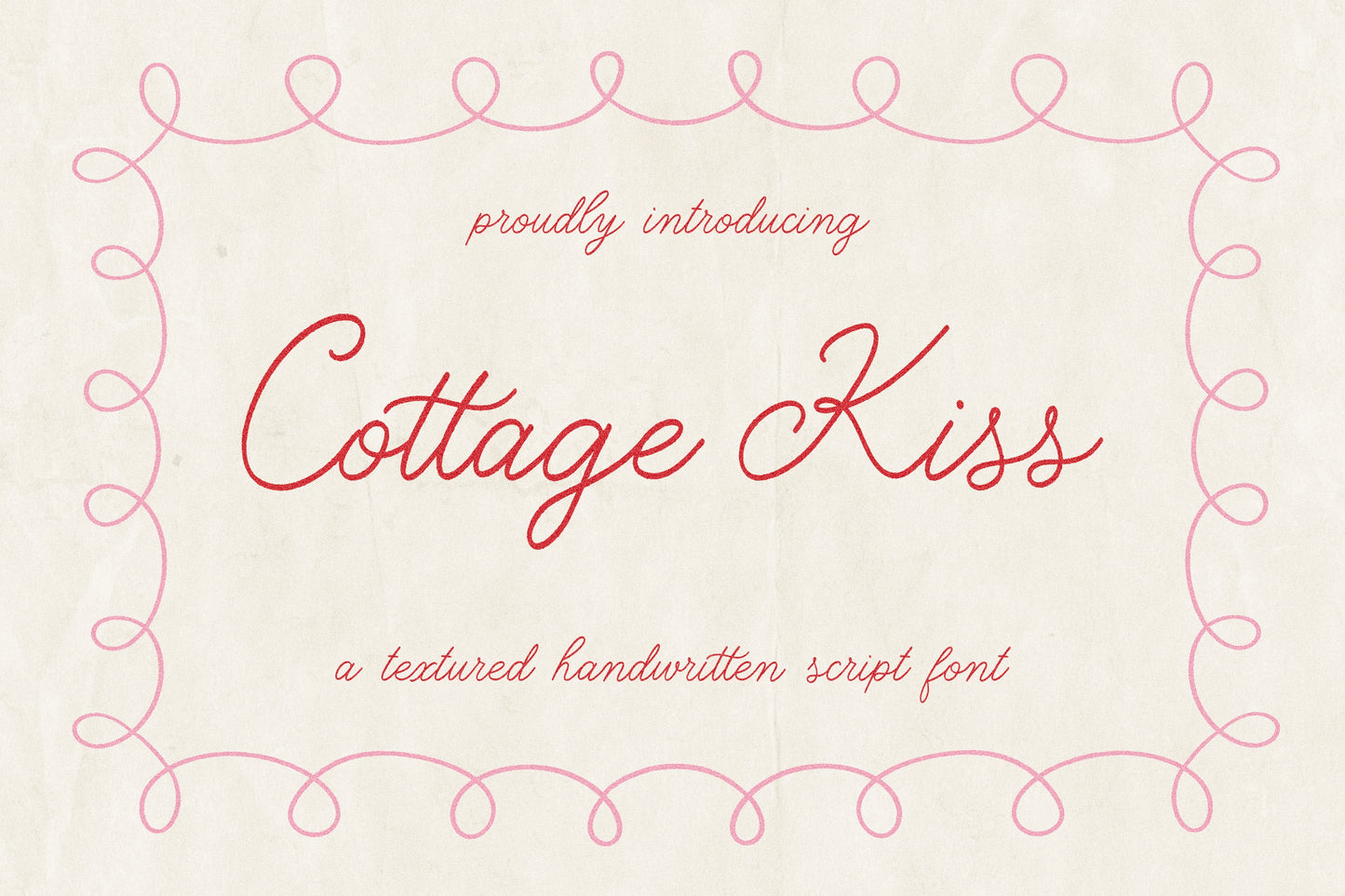 Cottage Kiss | Natural Script Font