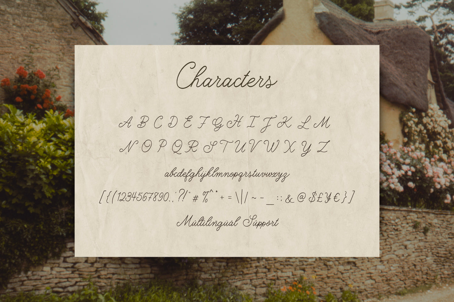 Cottage Kiss | Natural Script Font
