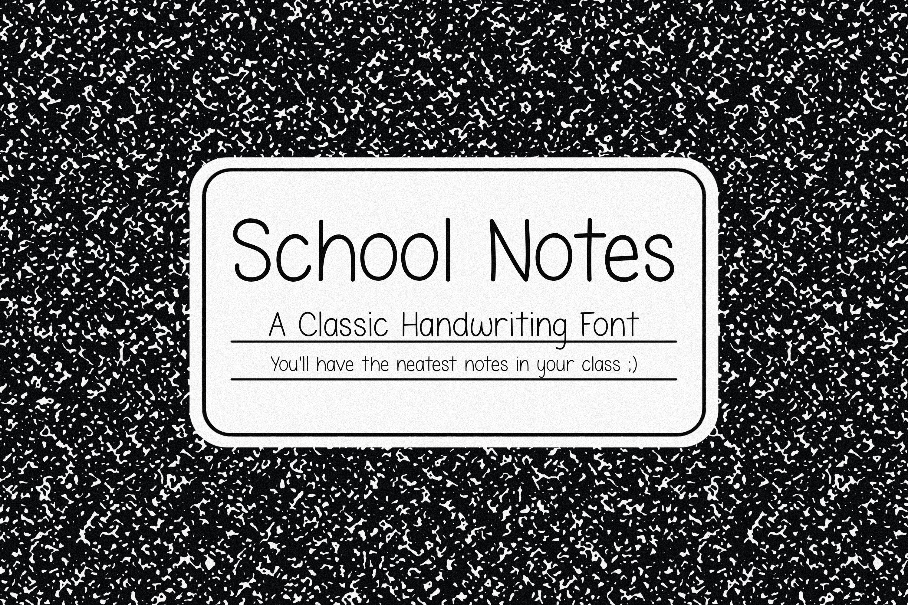 School Notes Handwritten Font – The Creative Bix