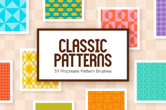 Classic Patterns | 57 Brushes for Procreate