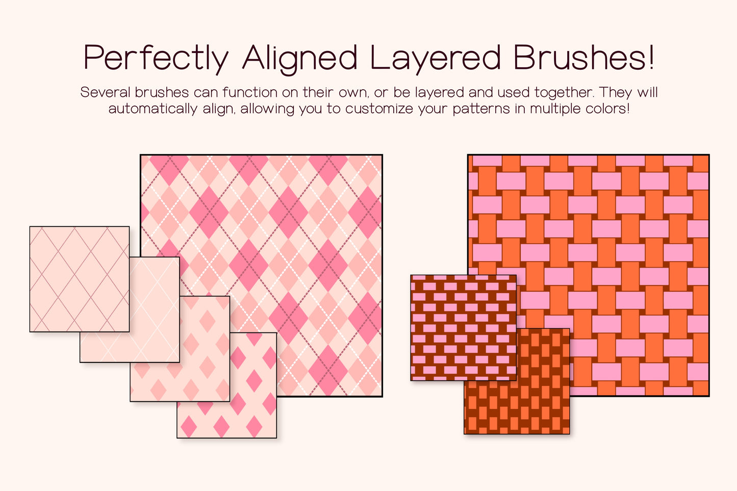 Classic Patterns | 57 Brushes for Procreate