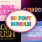 3D Font Bundle | Over 40% off!