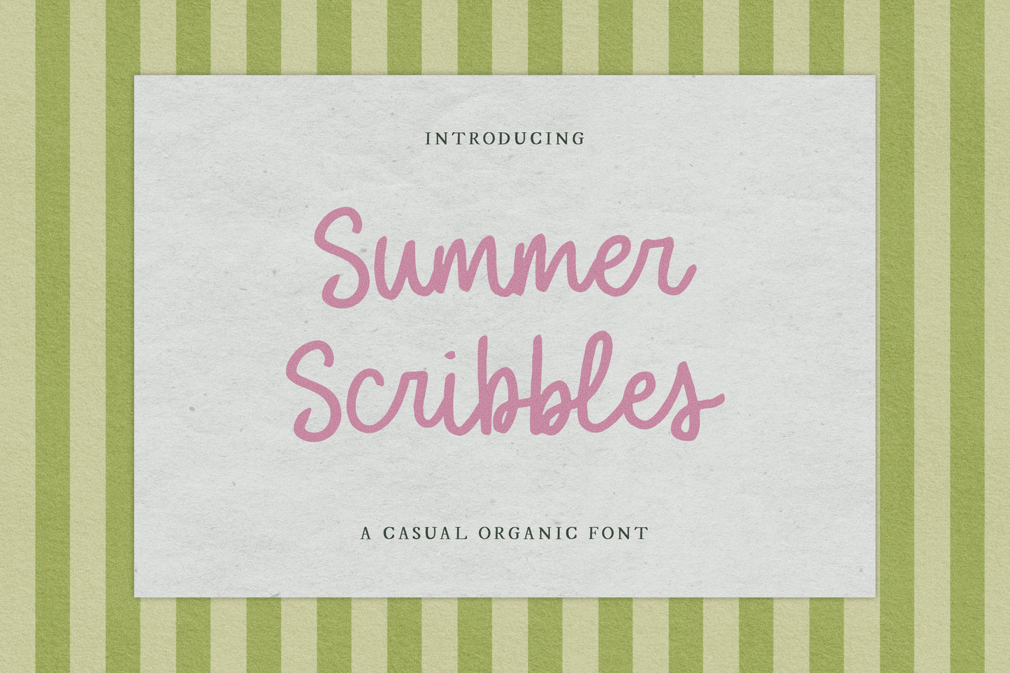 Summer Scribbles | Casual Handwritten Font