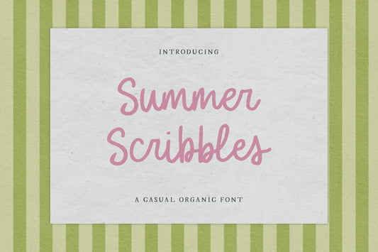 Summer Scribbles | Casual Handwritten Font