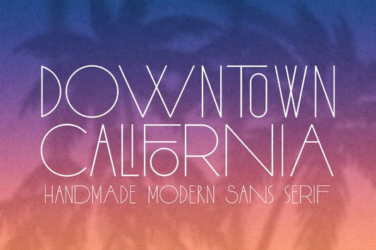 Downtown California Modern Handwritten Font
