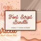 Script Font Bundle | Vol. 1 | 4 Fonts