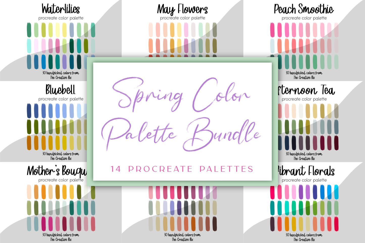 Spring Procreate Palette Bundle | 420 Colors!