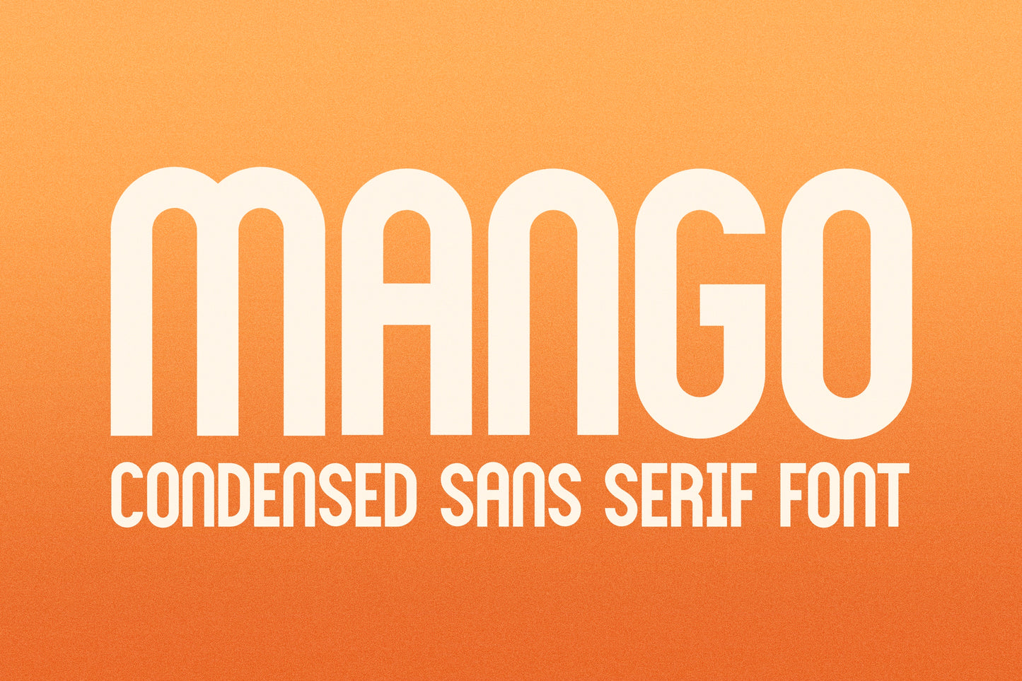 Mango | Bold Condensed Font
