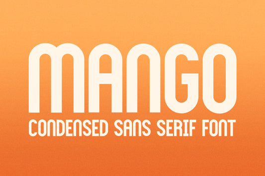 Mango | Bold Condensed Font
