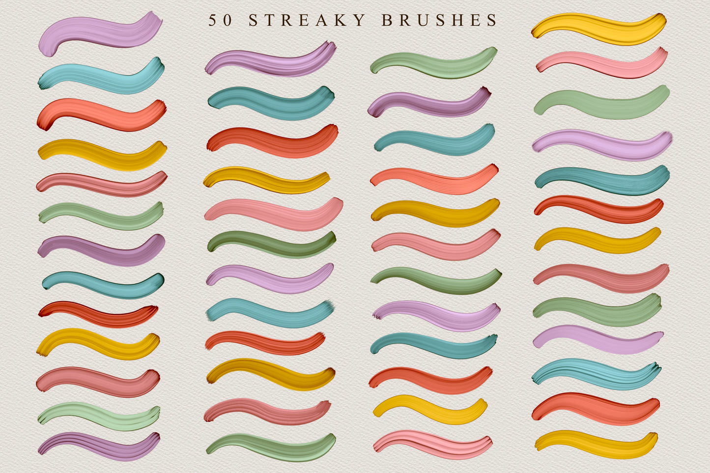 Thick Paint Brushes for Procreate
