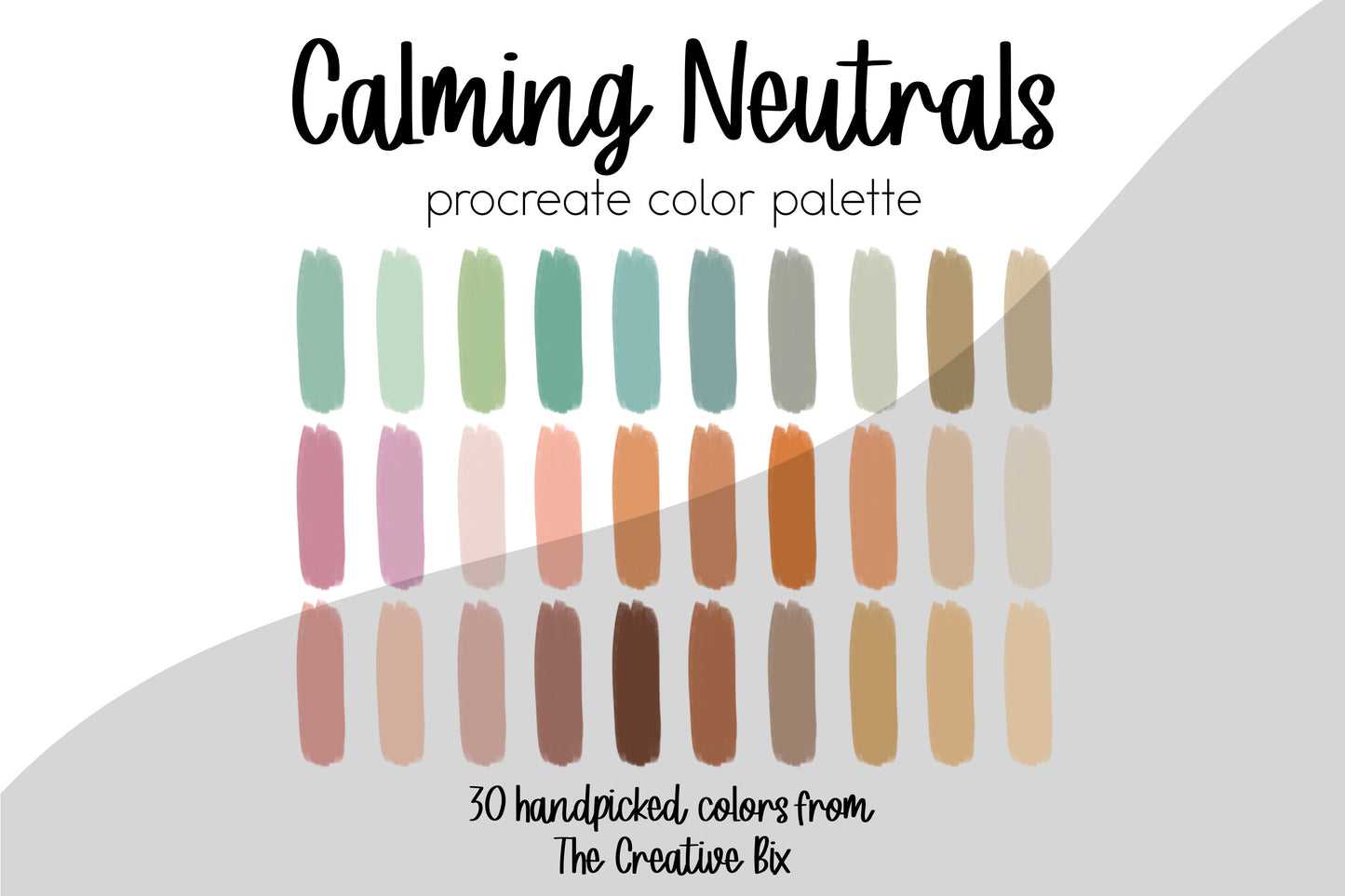 Calming Neutrals Procreate Palette