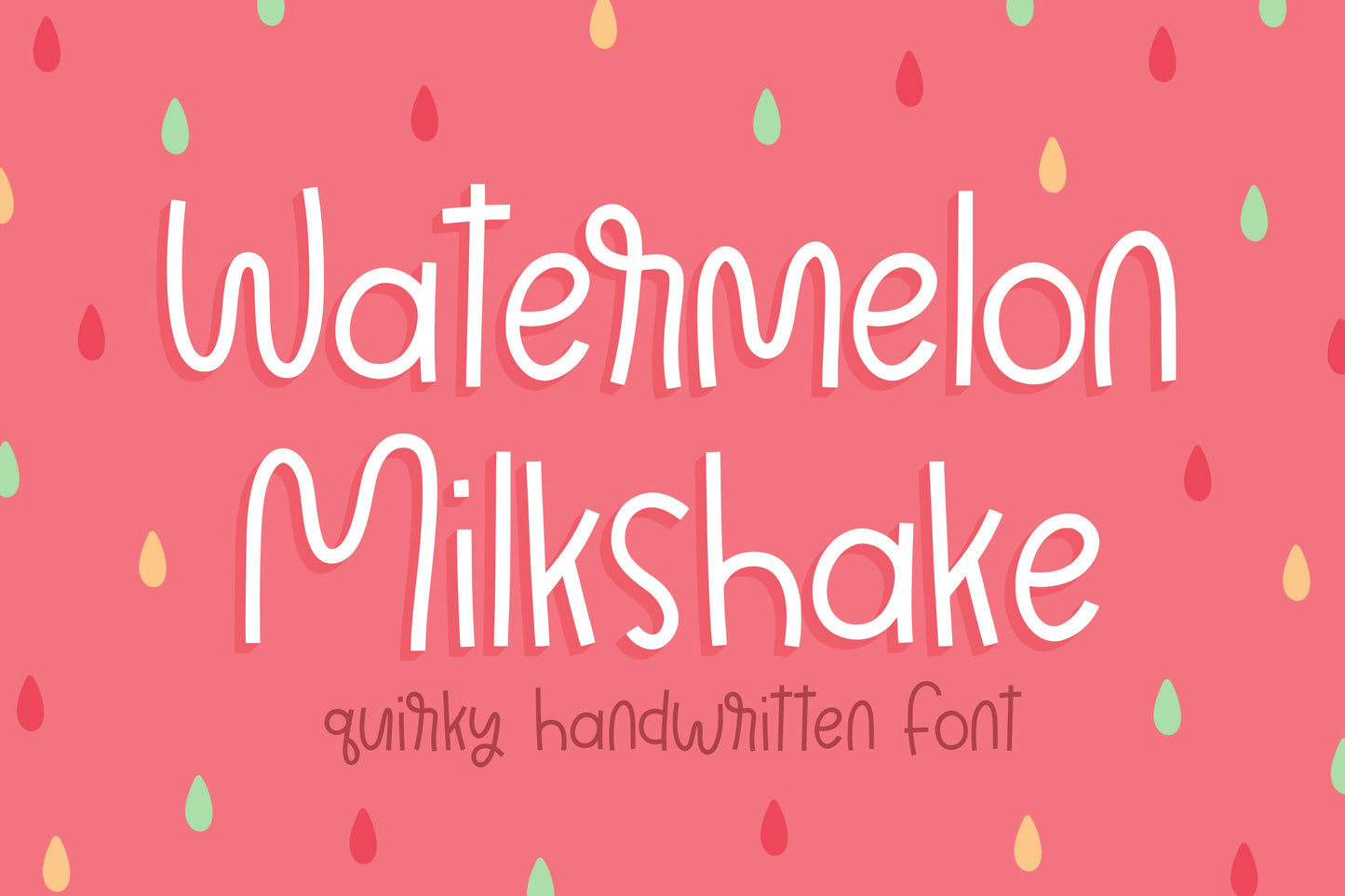 Watermelon Milkshake Handwritten Font