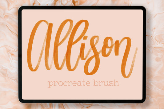 Allison Procreate Lettering Brush
