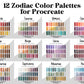 Zodiac Procreate Palette Bundle (360 Colors!!!)