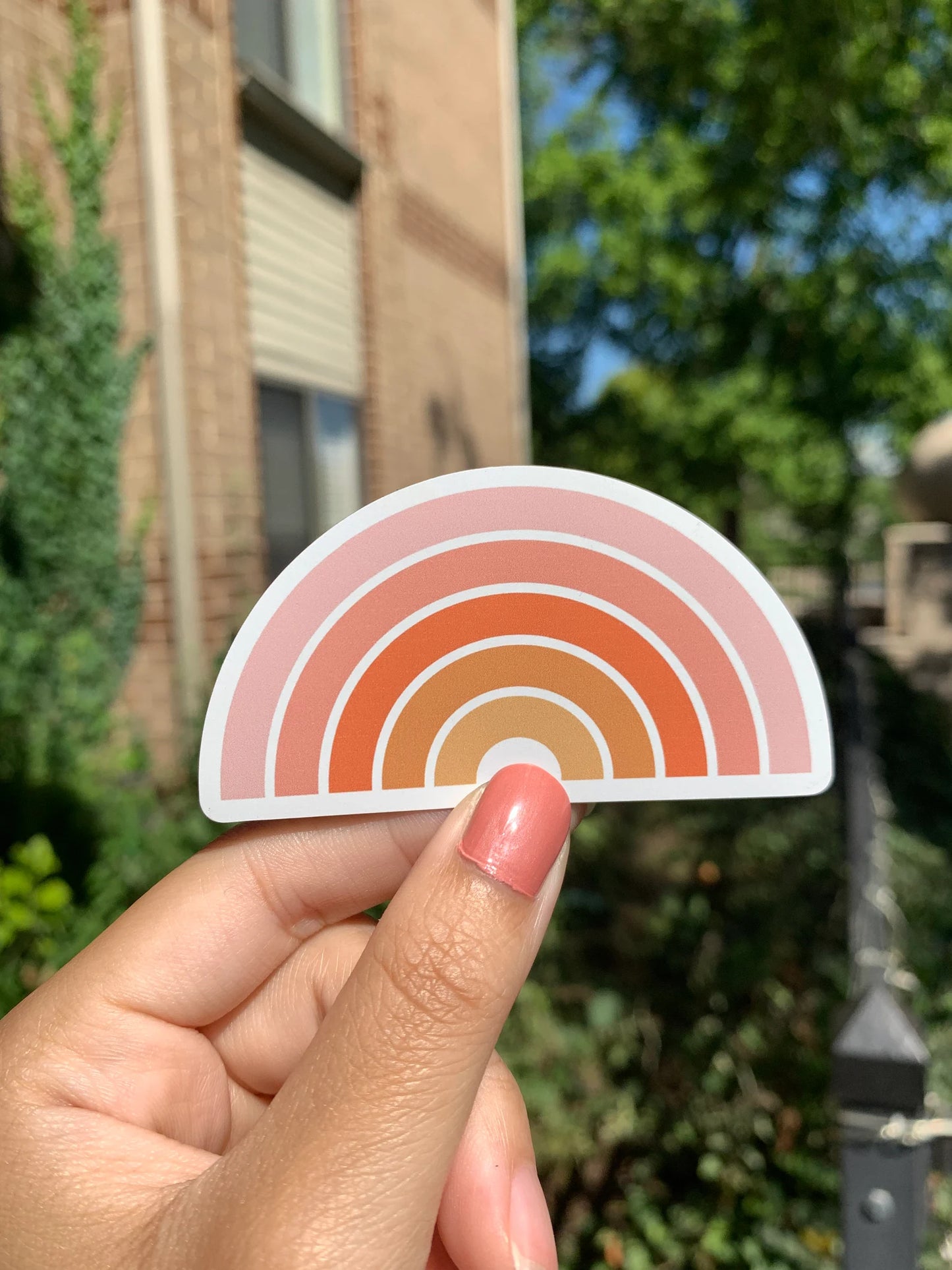 Peach Rainbow Magnet