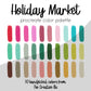 Holiday Market Procreate Palette