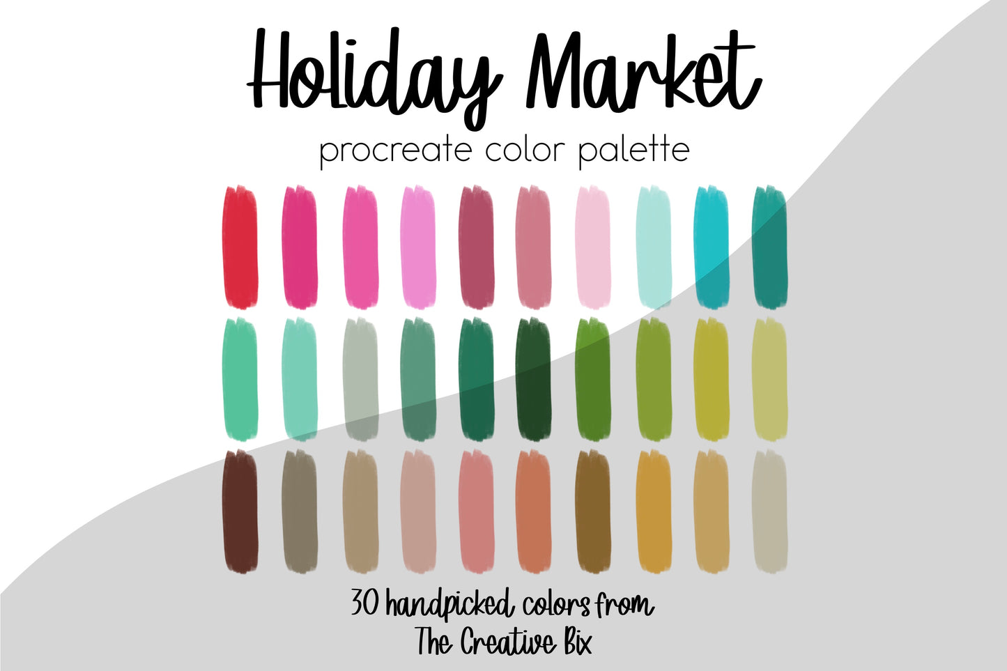 Holiday Market Procreate Palette