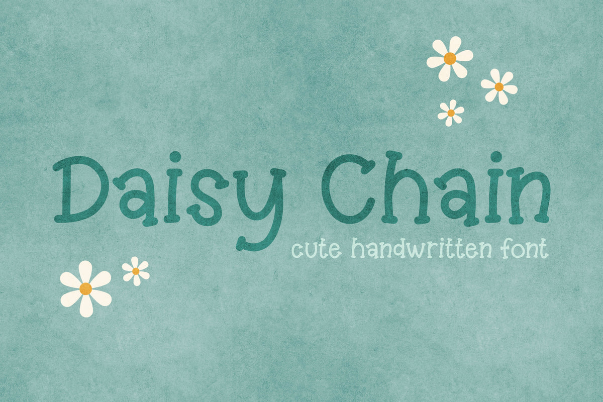 Daisy Chain Handwritten Font – The Creative Bix