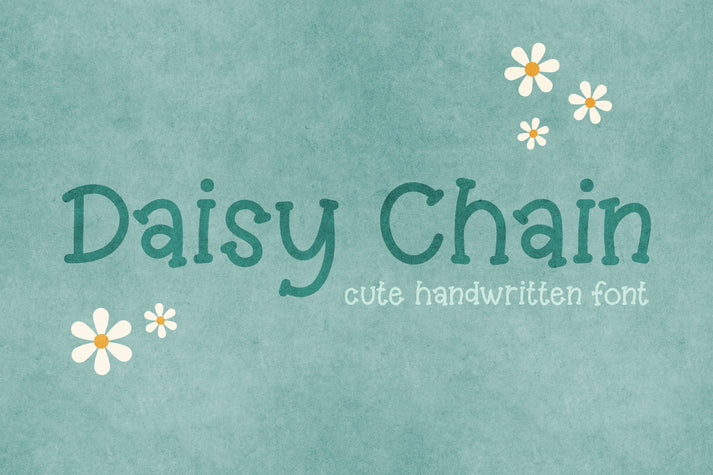 Daisy Chain Handwritten Font – The Creative Bix