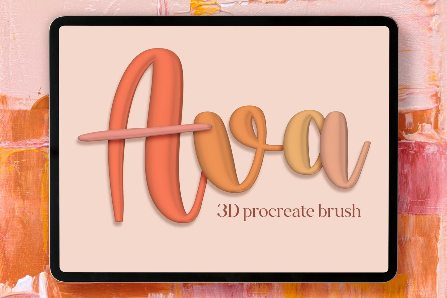 Ava 3D Procreate Brush