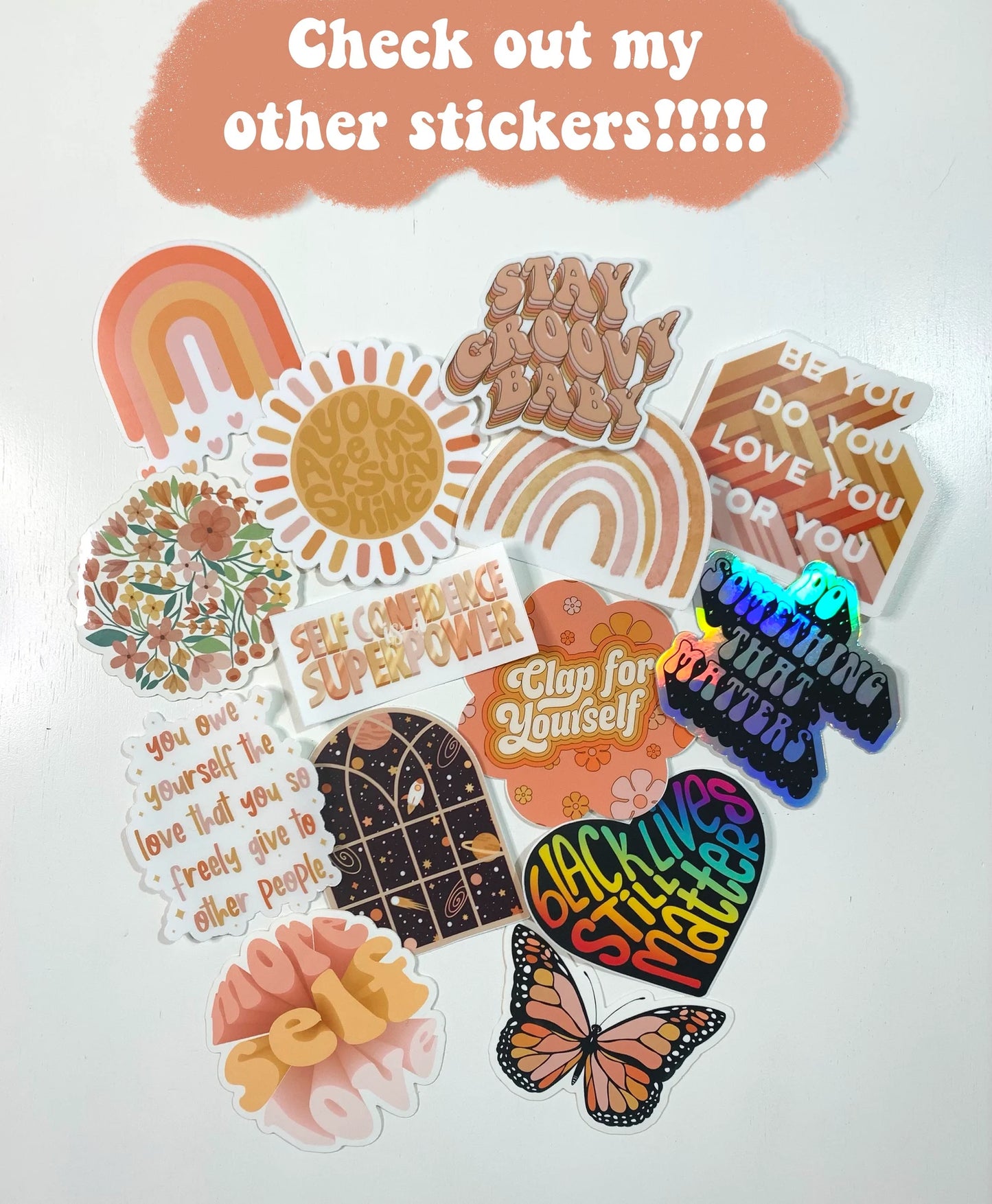 More Self Love Glossy Sticker