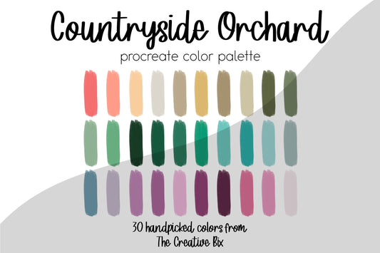Countryside Orchard Procreate Palette