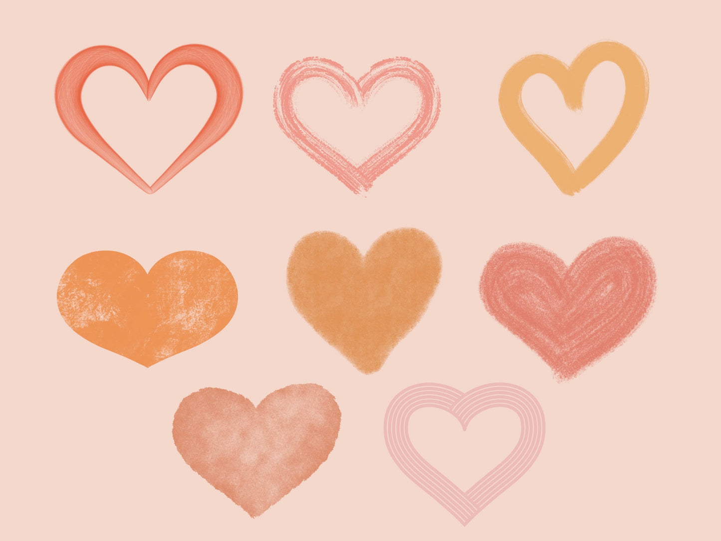 Heart Procreate Brush Stamps