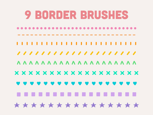 Border Procreate Brushes