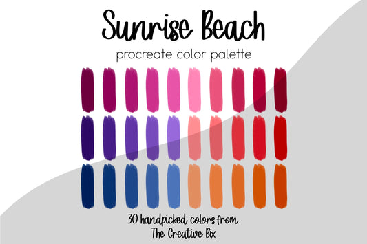 Sunrise Beach Procreate Palette