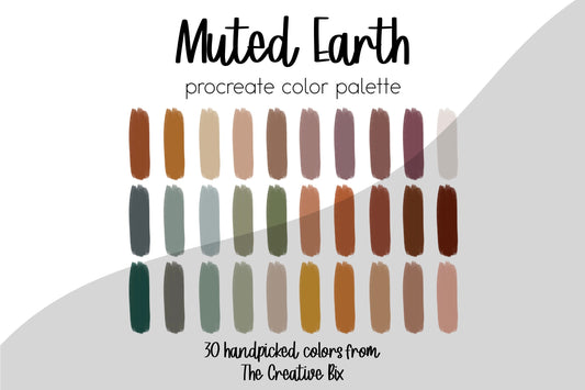 Muted Earth Tones Procreate Palette