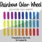 Rainbow Color Wheel Procreate Palette