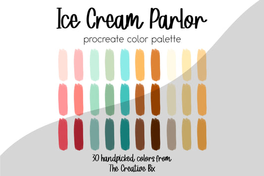 Ice Cream Parlor Procreate Palette