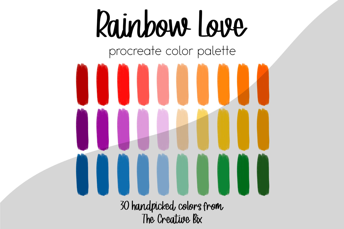 Rainbow Love Procreate Palette