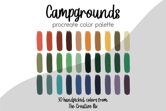 Campgrounds Procreate Palette