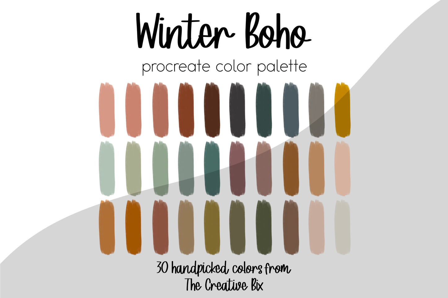 Winter Boho Procreate Palette
