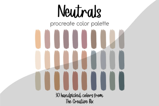 Neutrals Procreate Palette