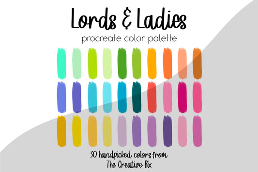 Lords & Ladies Procreate Palette