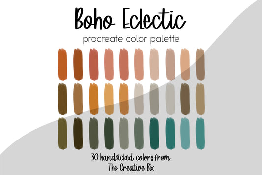 Boho Eclectic Procreate Palette
