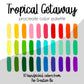 Tropical Getaway Procreate Palette