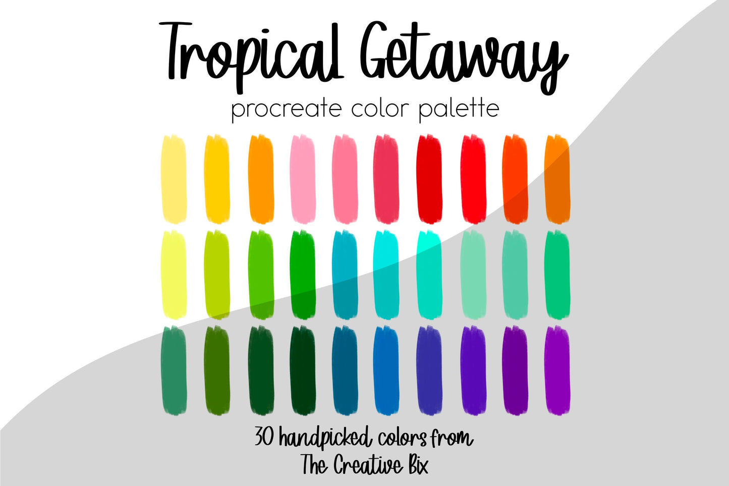 Tropical Getaway Procreate Palette