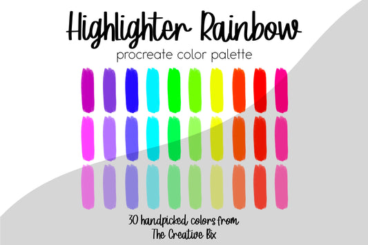 Highlighter Rainbow Procreate Palette