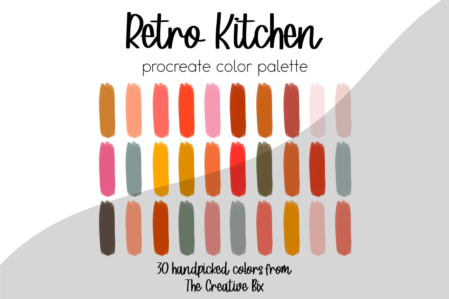 Retro Kitchen Procreate Palette