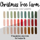 Christmas Tree Farm Procreate Palette