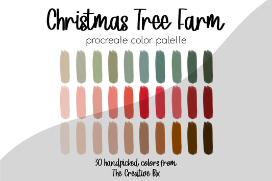 Christmas Tree Farm Procreate Palette