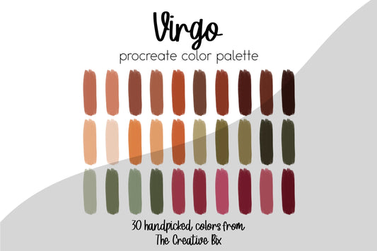 Virgo Zodiac Procreate Palette
