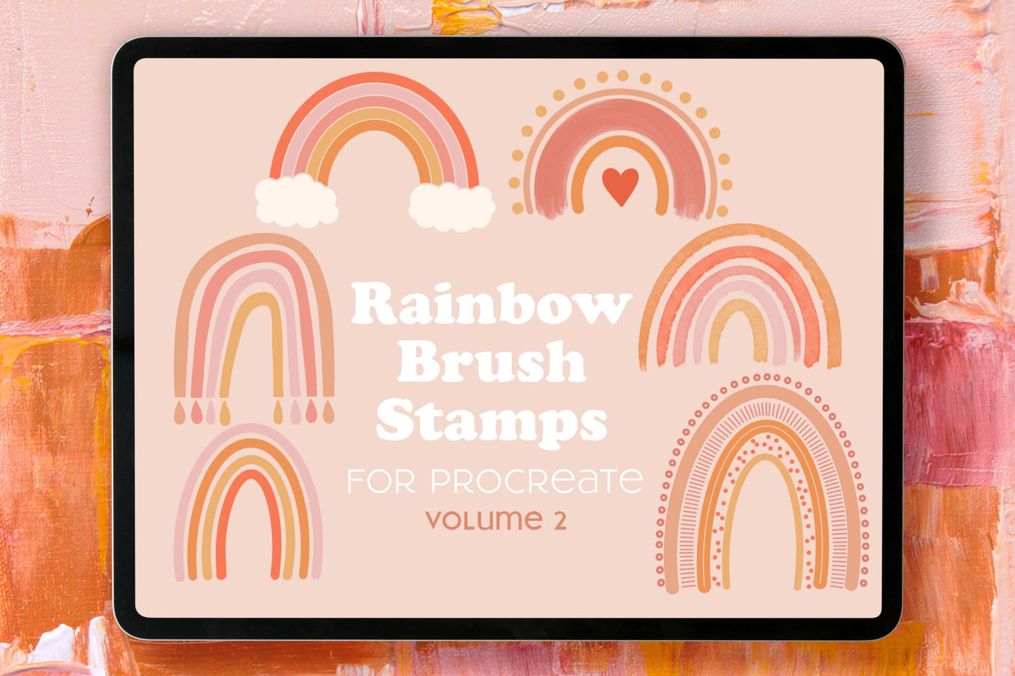 Rainbow Procreate Brush Stamps Vol. 2