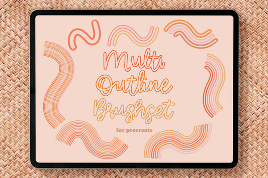 Multi Outline Procreate Brushes
